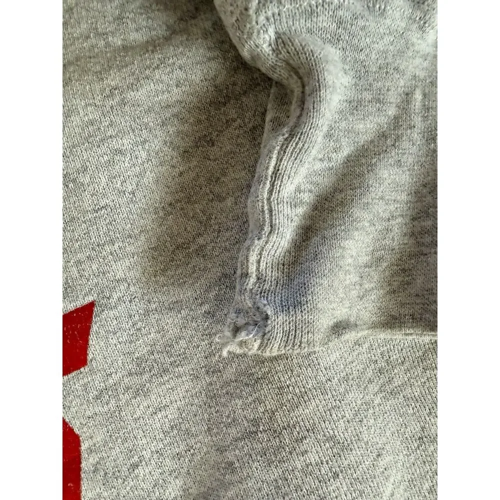 Vintage 90s Lee‎ Cross Grain Mens Gray N. I. F. S. Sweatshirt Size XL GUC